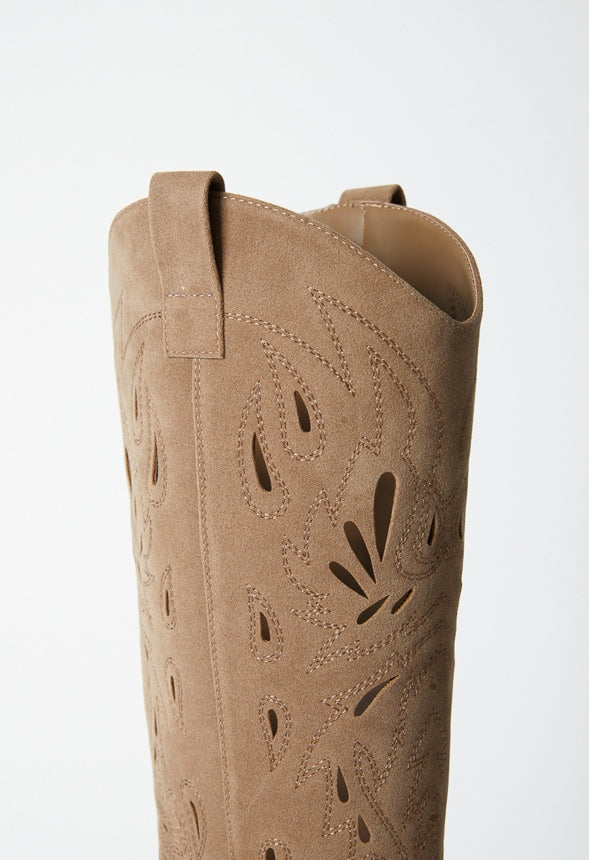 Louisa Western Boot Taupe