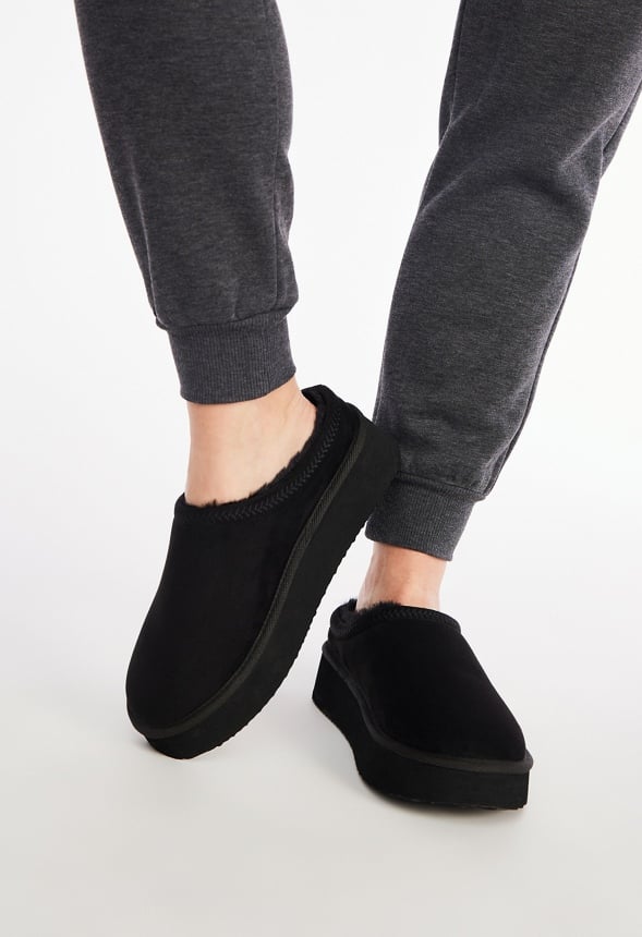 Hailey Platform Fuzzie Black
