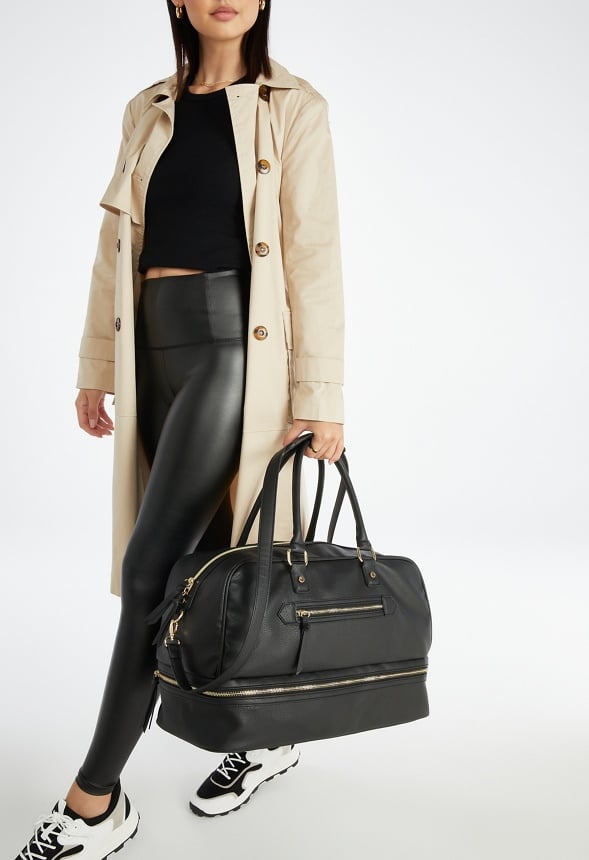 Multi Compartment Weekender Bag Black
