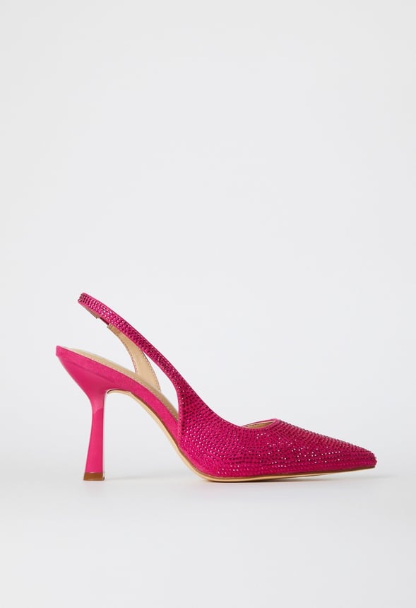 Brit Sling-Back Flared Court Fuchsia