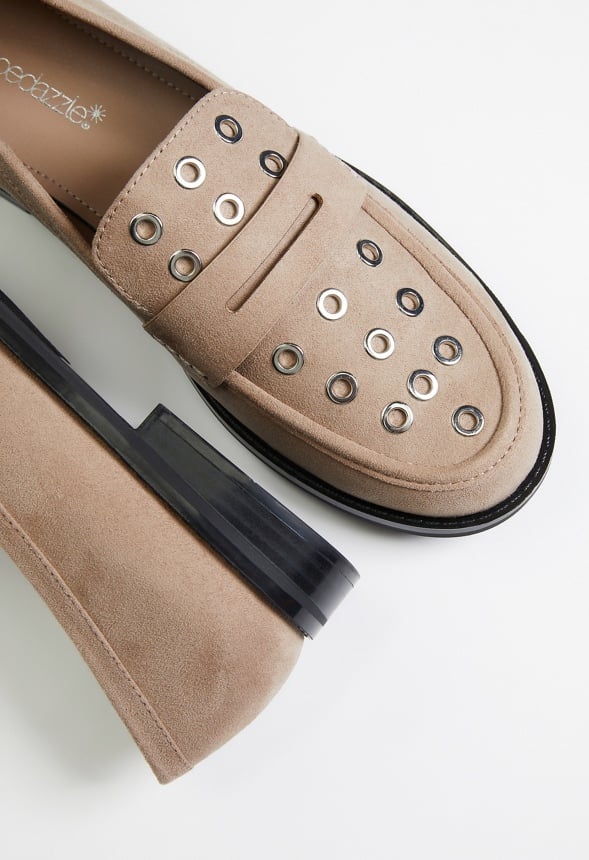 Zuri Flat Loafer Taupe