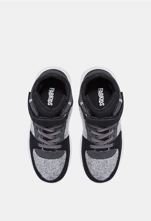 High Top Colorblock Sneaker Grey