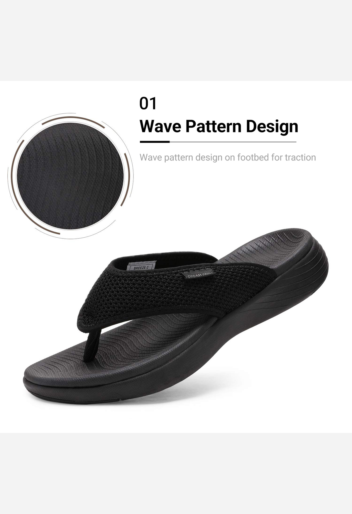 Women's Arch Support Soft Cushion Flip Flops Thong Sandals