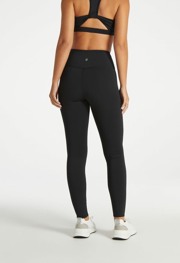 High-Waisted Shape And Sculpt Active Leggings Black Caviar