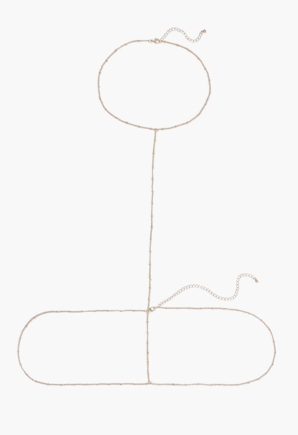 Demi Delicate Chain Bodychain Gold
