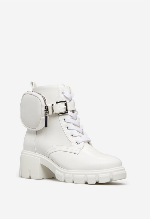 Tanzi Lug Sole Boot White