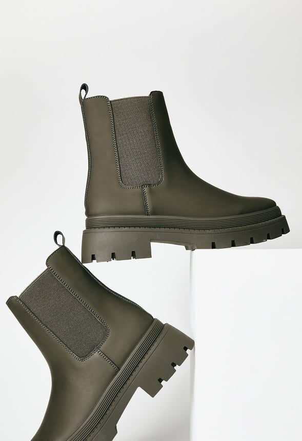 Saydey Ankle Boot Army Green Fatigue