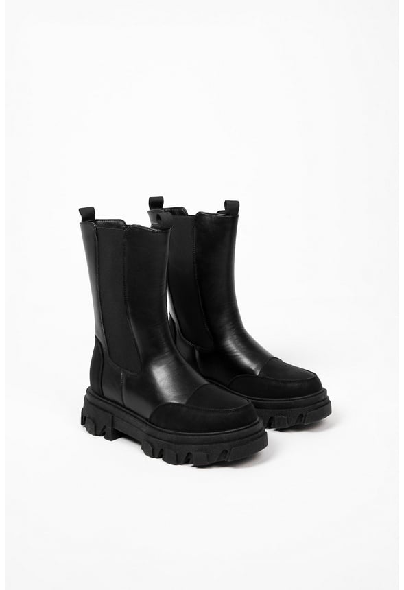 Bego Lug Sole Ankle Boot Black