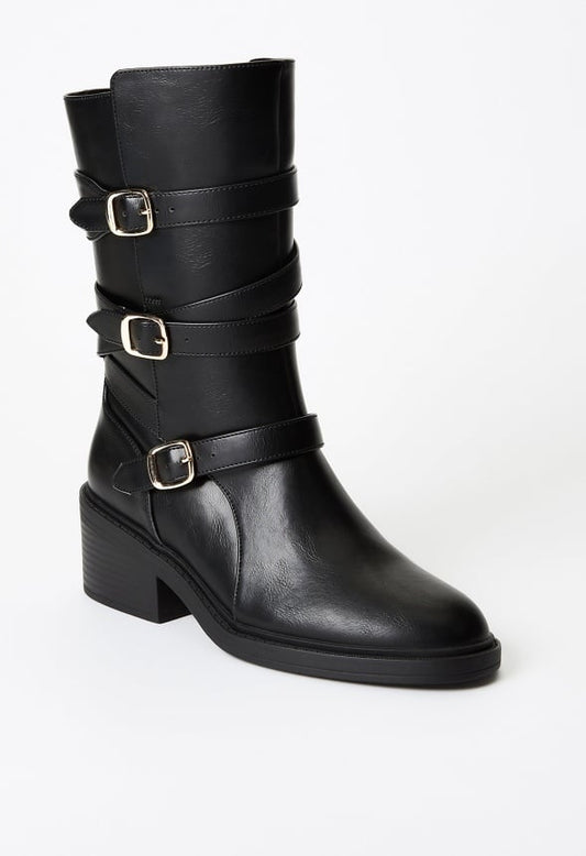 Greer Flat Boot Black
