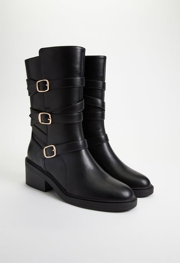 Greer Flat Boot Black