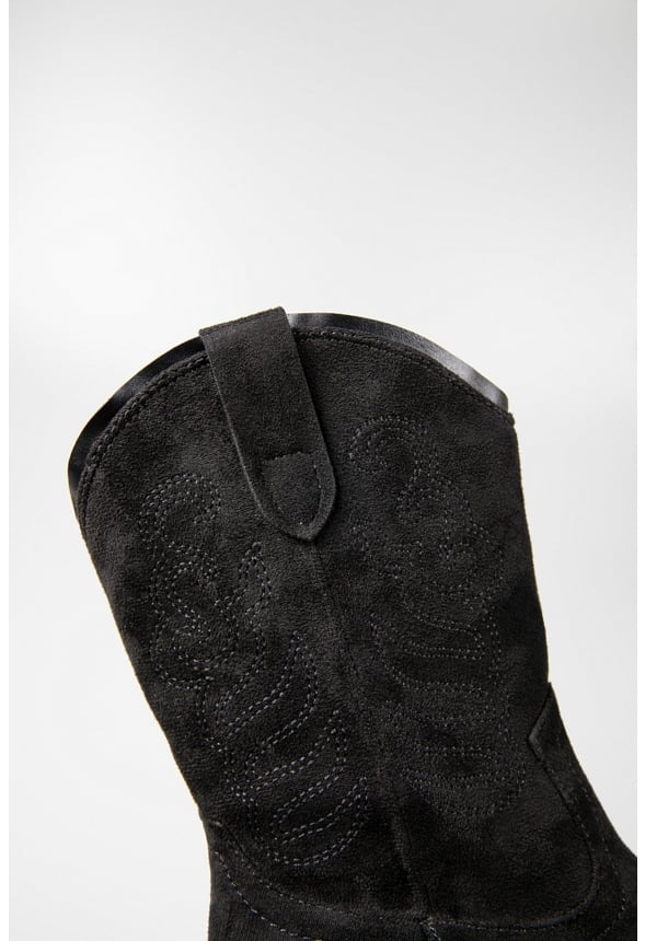 Lottie Cowboy Boot Black