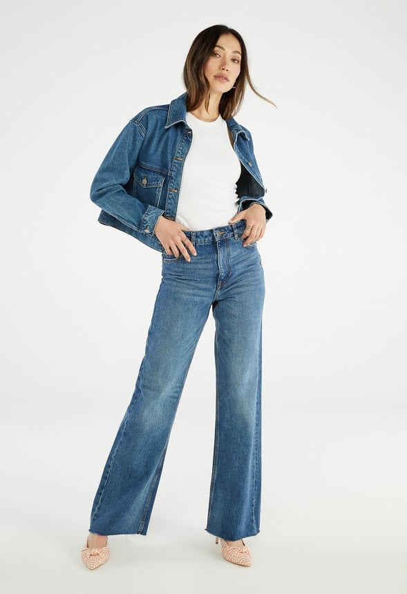 Boyfriend Crop Trucker Jacket Collective