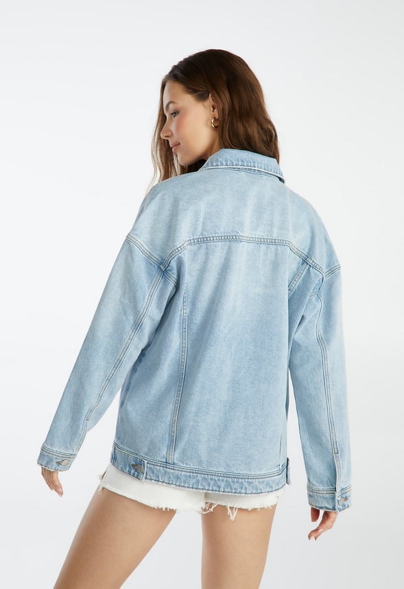 Oversized Denim Jacket Light Wash