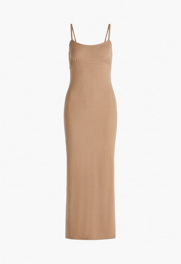 Baby Rib Maxi Dress Portabella