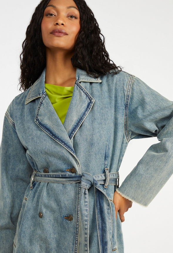Denim Trench Coat Diesel Wash