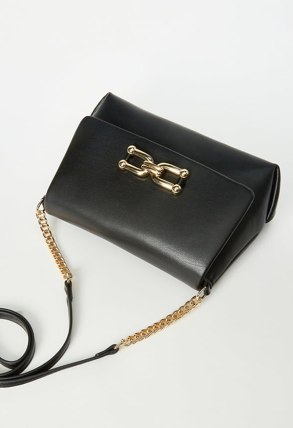 Crossbody With Chain Strap Black