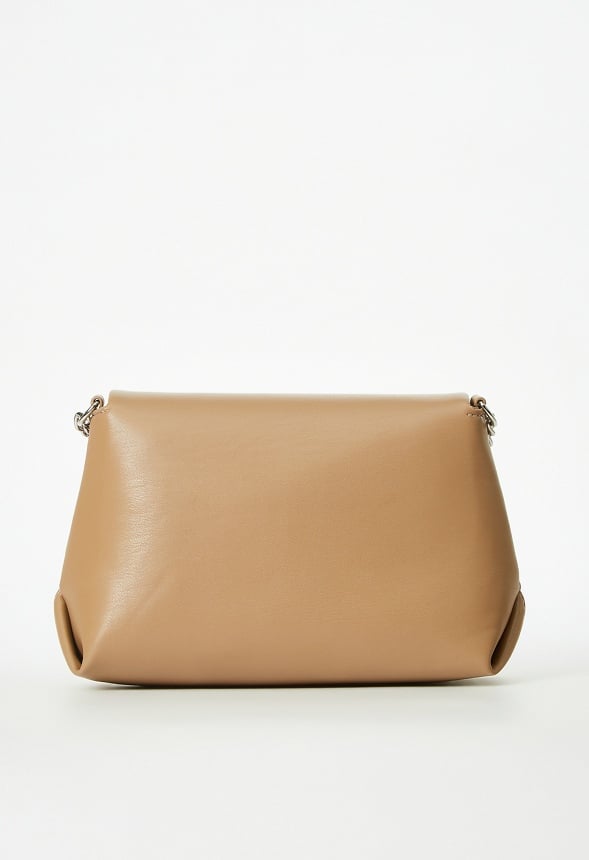 Crossbody With Chain Strap Taupe