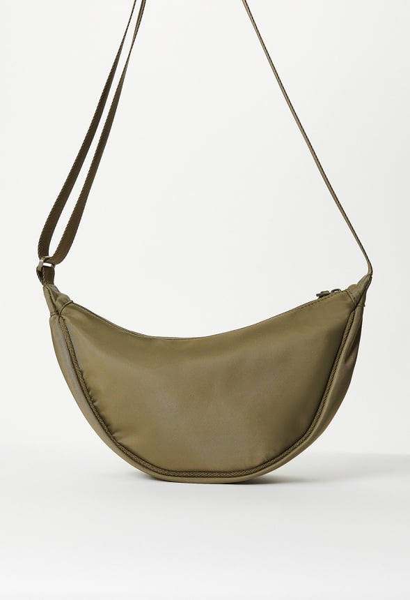 Half Moon Sling Crossbody Military Olive