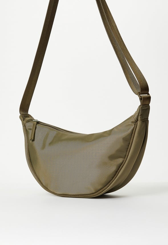 Half Moon Sling Crossbody Military Olive
