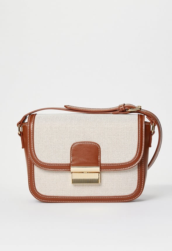 Hardware Saddle Bag Leather Brown/ Natural