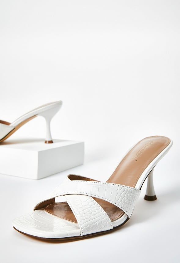 Lilia Heeled Sandal Bright White