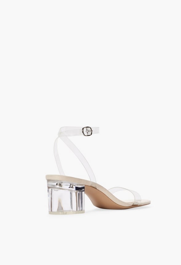 Chloe Clear Heeled Sandal Clear