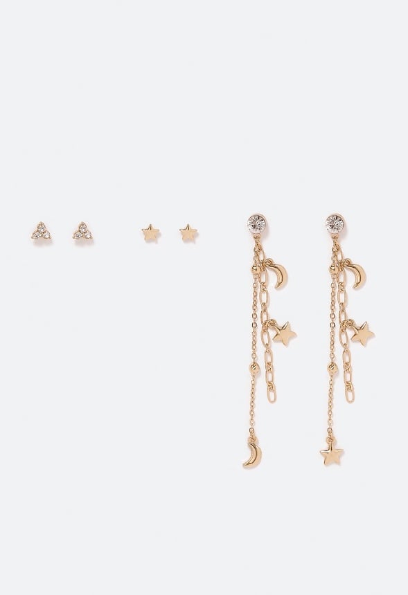 Sasha Celestial Earparty Crystal/ Gold