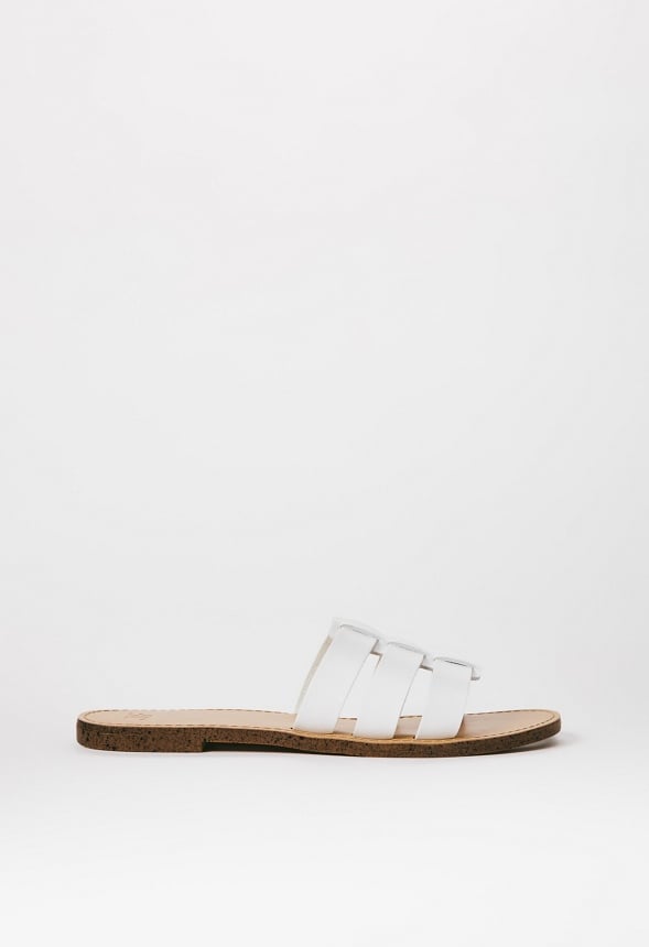 Naya Flat Slide Sandal Bright White