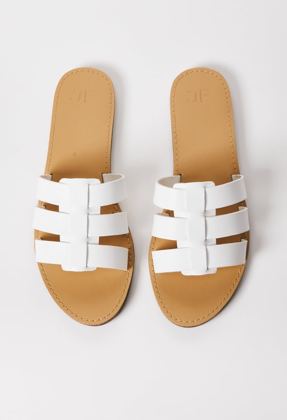 Naya Flat Slide Sandal Bright White