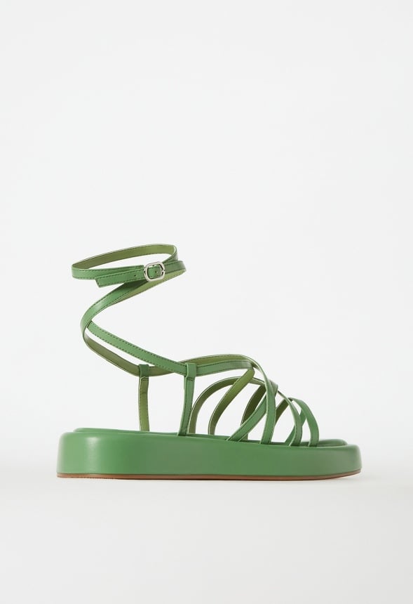 Tori Gladiator Sandal Stone Green