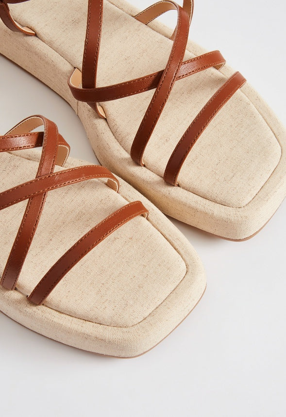 Tori Gladiator Sandal Leather Brown