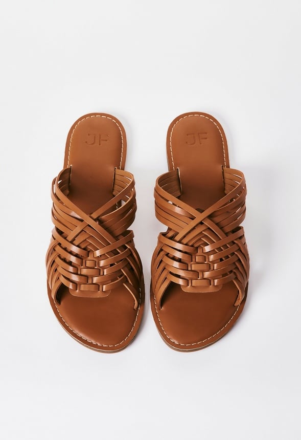 Frida Slide Sandal Cognac