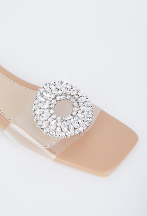 Clara Flat Sandal Clear