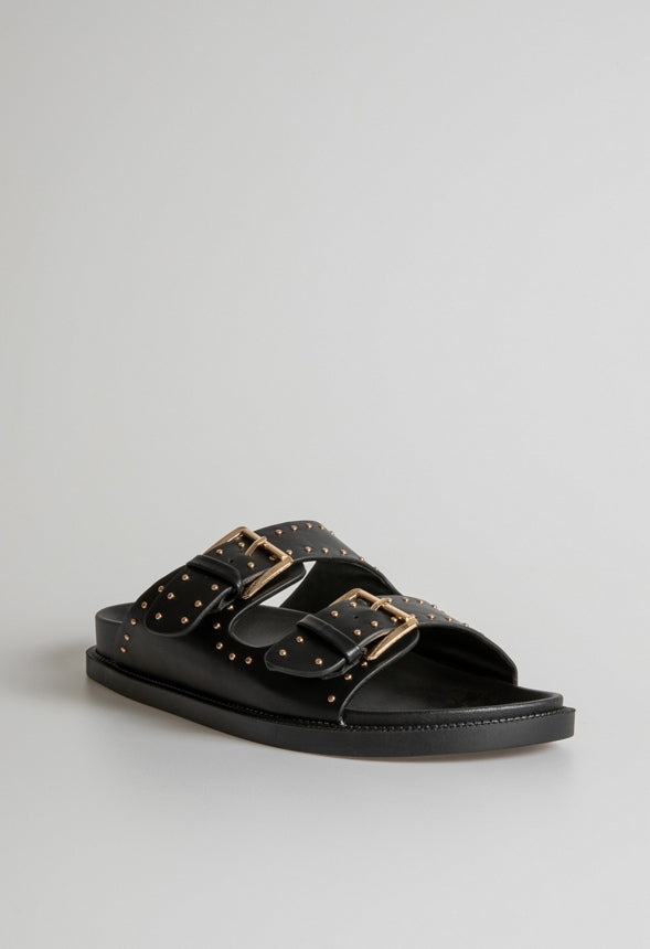 Antonia Flat Sandal Black