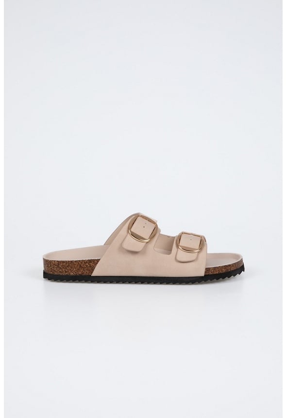 Brenda Flat Slide Sandal Pink