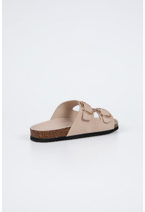 Brenda Flat Slide Sandal Pink