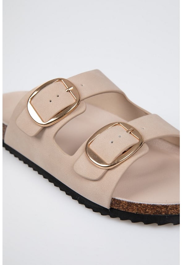 Brenda Flat Slide Sandal Pink