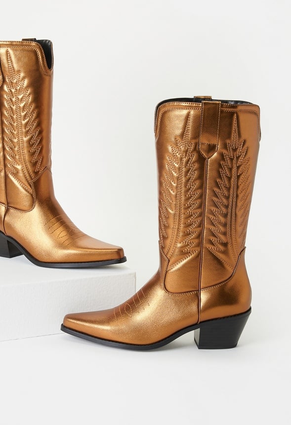 Zahra Western Boot Bronze