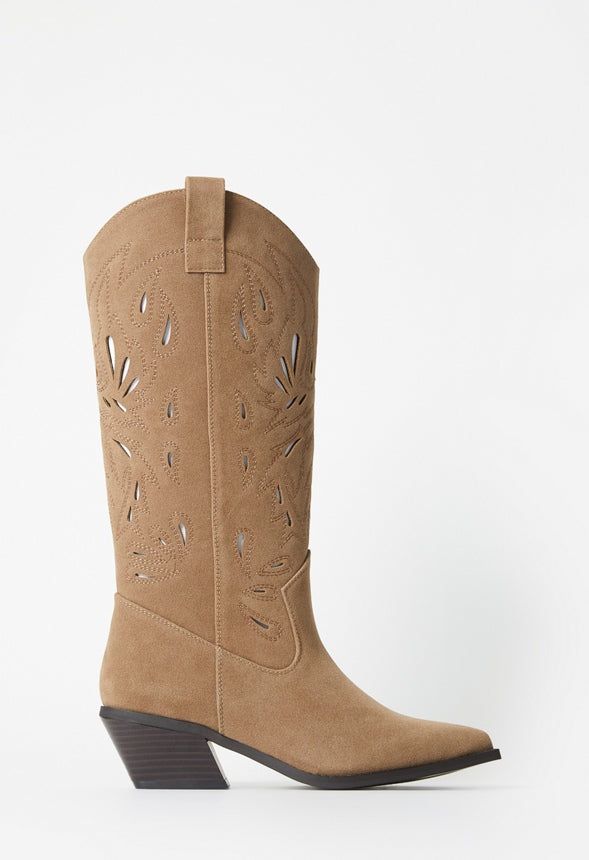 Louisa Western Boot Taupe