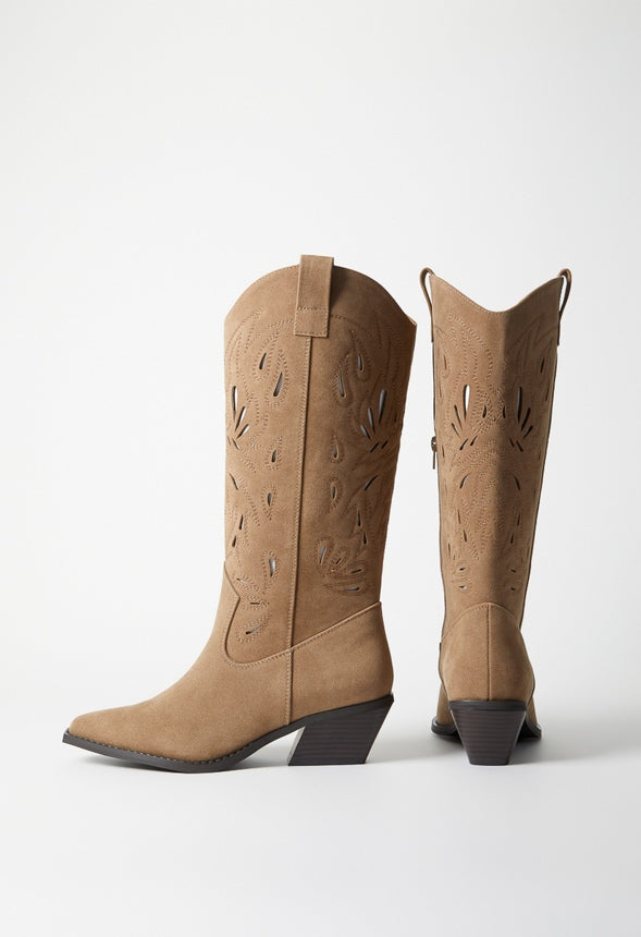 Louisa Western Boot Taupe