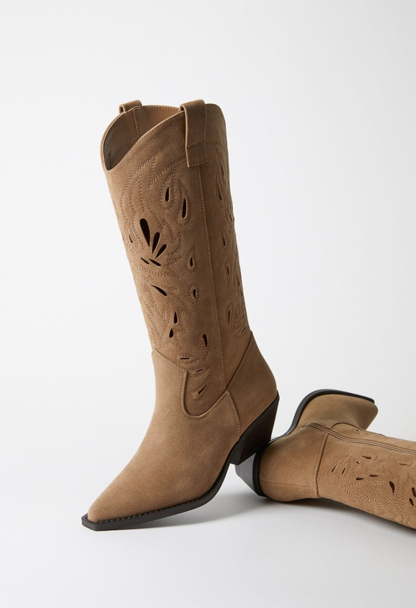 Louisa Western Boot Taupe