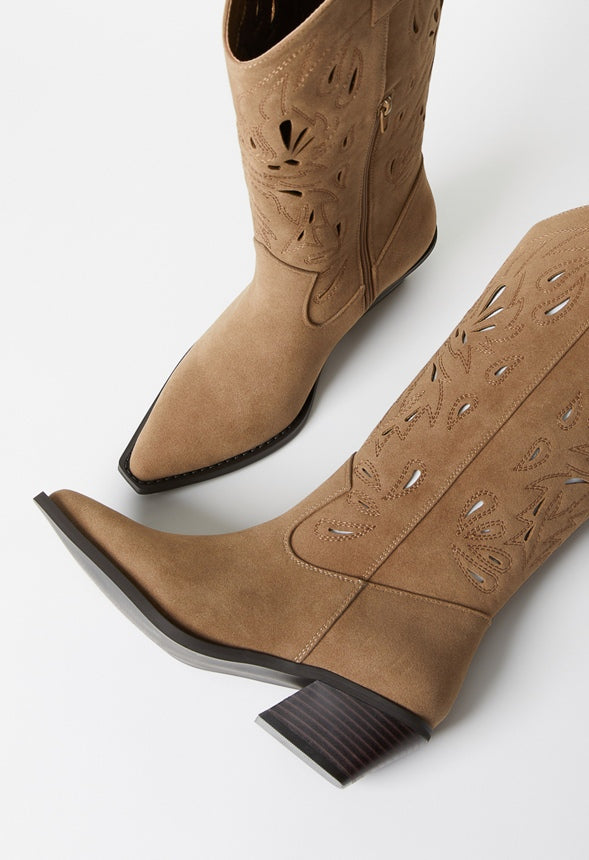 Louisa Western Boot Taupe