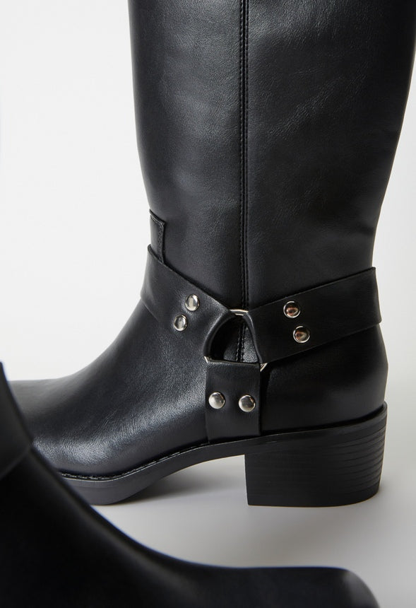 Braxton Flat Boot Black