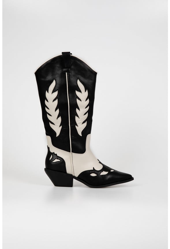 Esperanza Cowboy Boot Black/Cream