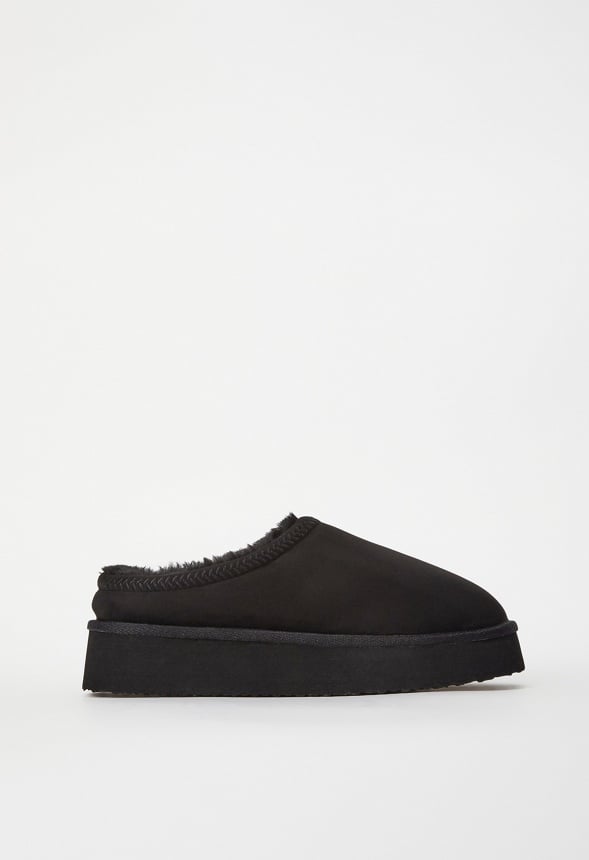 Hailey Platform Fuzzie Black