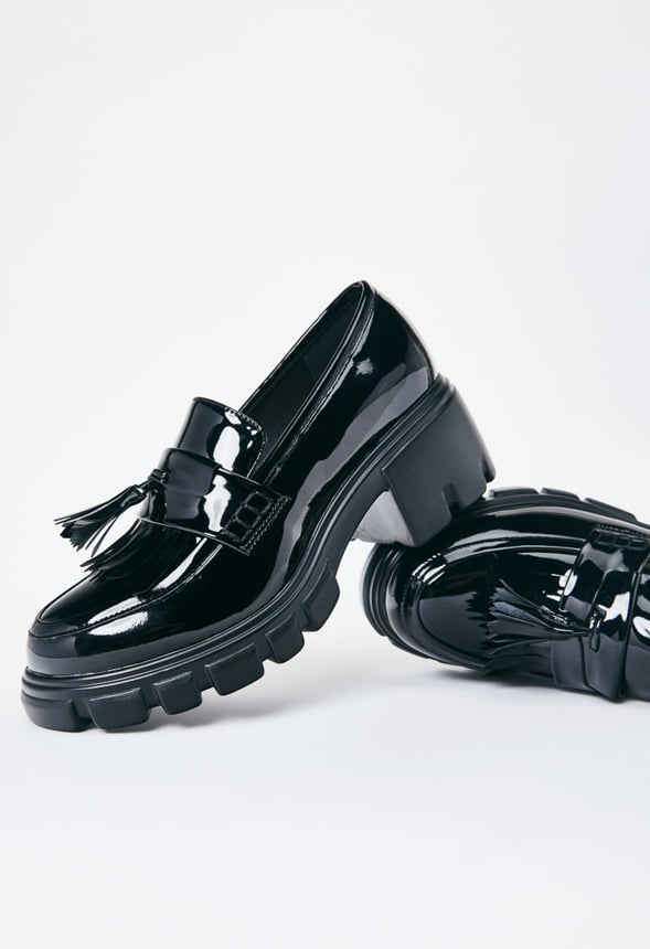 Sofia Heeled Loafer Black