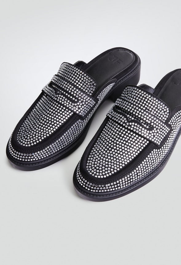 Jezzy Mule Loafer Clear/ Black