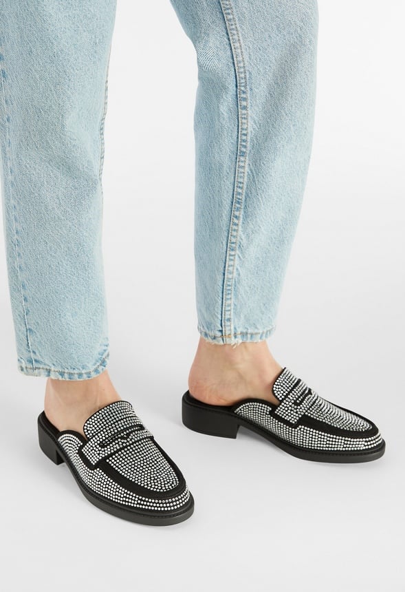 Jezzy Mule Loafer Clear/ Black
