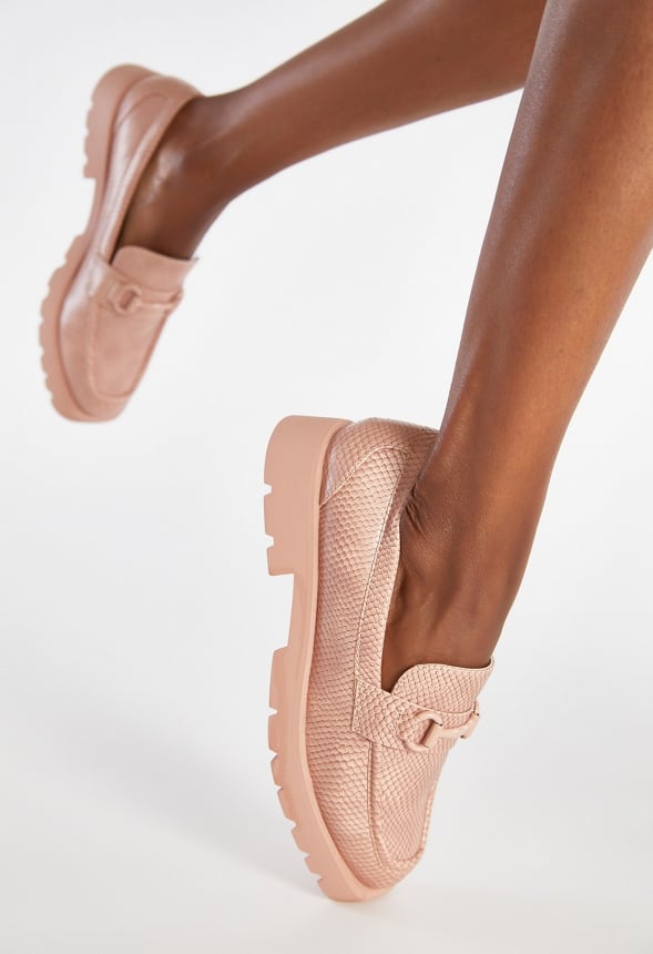 Frankie Flat Loafer Blush