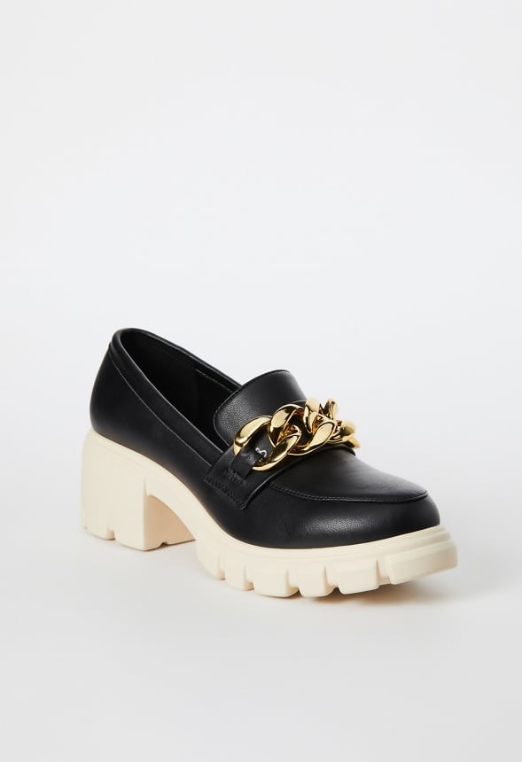 Elia Lug Sole Loafer Black Multi